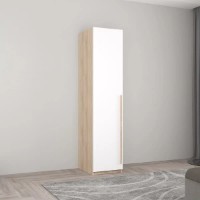 Dulap Mobildor-Lux Smart-Home 0.40x0.56x2.0H m cu polițe Sonoma/Alb