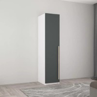 Dulap Mobildor-Lux Smart-Home 0.45x0.56x2.0H m cu polițe Alb/Anthracite