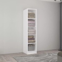 Dulap Mobildor-Lux Smart-Home 0.50x0.56x2.0H m cu polițe Alb/Anthracite imaginea #2 — magazin online Desire.md