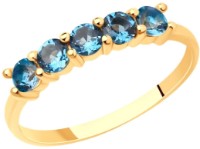 Ineldin aur cu topaze Diamant 51-310-01632-2 s.17,5 1,64gr