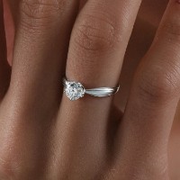 Inel din aur alb cu zircon Diamant 52-110-00099-1 s.16 1,4g imaginea #3 — magazin online Desire.md