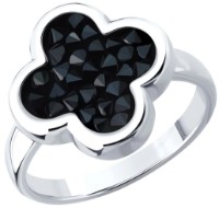 Inel din argint cu structură cristalină Diamant 94-110-02342-1 s.18,5 3,42g imaginea #1 — magazin online Desire.md