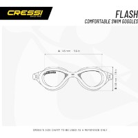 Очки для плавания Cressi Flash Clear/Clear Blue Azure (DE202323) фото №5 — интернет-магазин Desire.md
