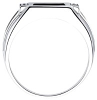 Inel din argint cu zirconii și emal Diamant 94-112-00488-1 s.19,5 5,84g imaginea #2 — magazin online Desire.md