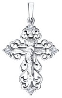 Pandantiv din argint cu zirconii Diamant 94-131-00850-1 2,6g