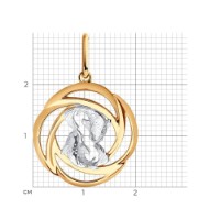 Pandantiv SOLOVOV JEWELRY 93-130-01296-1 1,97gr imaginea #2 — magazin online Desire.md