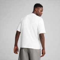 Tricou bărbătesc Puma Wardrobe Ess Boxy Tee Puma White, s.L imaginea #3 — magazin online Desire.md