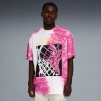 Tricou bărbătesc Puma What The Fun II Oversized Basketball Tee Mauve Pop, s.XL imaginea #2 — magazin online Desire.md