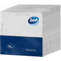 Салфетки для сервировки стола Fresh Economic White 100pcs