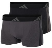 Сhiloţi pentru bărbați Adidas Active Micro Seamless 2Pk Trunks Black/Grey Six, s.S