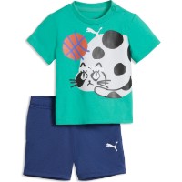 Costum pentru copii Puma Minicats Sporty Cats Tee Vibrant Green, s.92 imaginea #1 — magazin online Desire.md