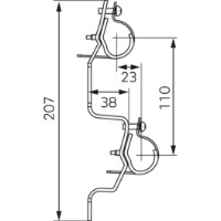 Cleme sanitare Ferro LC2RDW25 imaginea #2 — magazin online Desire.md
