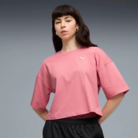 Tricou de dame Puma Wardrobe Essential Oversized Short Tee Wild Pink, s.S imaginea #2 — magazin online Desire.md