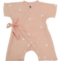 Body pentru copii Minikin Bon Voyage Kimono Hearts Pink 68cm (22301468)