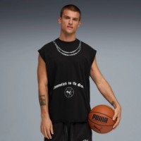 Tricou bărbătesc Puma Swish N' Ink Cut Off Puma Black, s.XL imaginea #2 — magazin online Desire.md