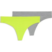 Сhiloţi dame Puma Women 3D Knit Sport Strings 2P Grey Melange/Lime, s.L