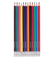 Набор цветных карандашей Erich Krause Erasable Plastic 12pcs (61801)