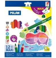 Creioane colorate Milan Maxi 12pcs (722612)