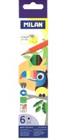 Набор цветных карандашей Milan Smooth Stroke 6pcs (7221106) фото №2 — интернет-магазин Desire.md