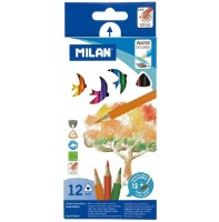 Creioane colorate Milan Water Soluble 12pcs (742312) imaginea #2 — magazin online Desire.md