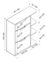 Rafturi pentru pantofi Bofigo 18-35-81 Anthracite/White imaginea #5 — magazin online Desire.md