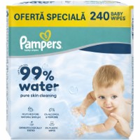 Детские салфетки Pampers 99% Water 4x60pcs