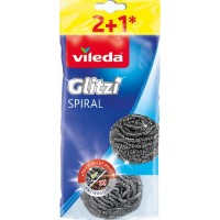 Металлический скребок для уборки Vileda Glitzi Inox 2+1pcs