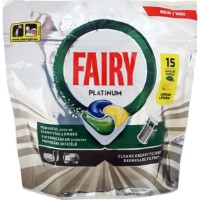 Detergent pentru mașine de spălat vase Fairy Platinum 15pcs