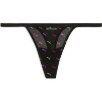 Сhiloţi dame Puma Women Printed Mesh Tanga Strings 2P Black Combo, s.L