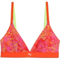 Sutien Puma Women Printed Mesh Triangle Top 1P Flame Red Combo, s.M imaginea #1 — magazin online Desire.md