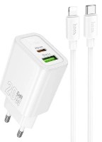 Încărcător Hoco N61 Gentle Type-C to Lightning White imaginea #1 — magazin online Desire.md