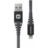 Cablu USB Swissten Kevlar USB to Lighting 1.5m Anthracite