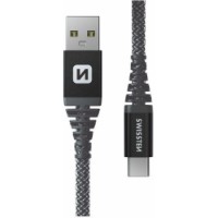 Cablu USB Swissten Kevlar USB to USB-C 1.5m Anthracite
