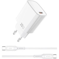 Încărcător WiWU Wi-G007 Type-C to Type-C White