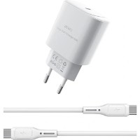 Încărcător WiWU Wi-G008 Type-C to Type-C White