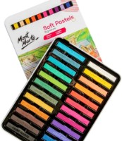 Cretă pentru desen Mont Marte Soft Pastels Metal Box 24pcs (MMPT0017)