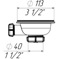 Донный клапан Aquant NV250-40-MR фото №2 — интернет-магазин Desire.md