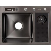 Кухонная мойка Art Flame ELBA DB 6045 600x450x230mm Black фото №4 — интернет-магазин Desire.md