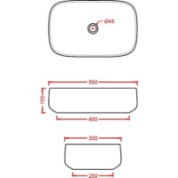 Умывальник Artceram Cognac COL008 фото №2 — интернет-магазин Desire.md