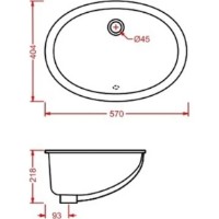 Умывальник Artceram Diana DIL001 фото №2 — интернет-магазин Desire.md