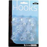 Держатель для полотенец Bathroom Solutions 8pcs на присоске прозрачные (48410)