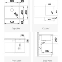Кухонная мойка Blanco Andano 500-U 522967 фото №2 — интернет-магазин Desire.md