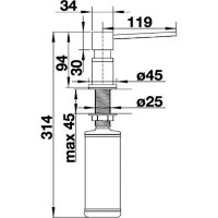 Dozator detergent lichid Blanco Lato (525817) imaginea #2 — magazin online Desire.md