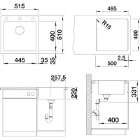 Кухонная мойка Blanco Pleon 5 (525952) фото №2 — интернет-магазин Desire.md