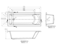 Ванна Bonito Home Aventura 1700x700 (122754) фото №3 — интернет-магазин Desire.md