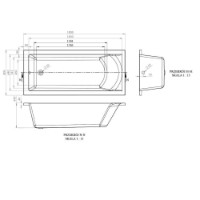 Ванна Bonito Home Aventura 1800x800 (126678) фото №3 — интернет-магазин Desire.md