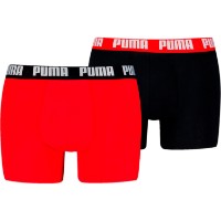 Сhiloţi pentru bărbați Puma Everyday Basic Boxers 2P Red/Black, s.XXL