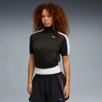Jachetă damă Puma T7 Full Zip Short Sleeve Puma Black, s.XL imaginea #2 — magazin online Desire.md