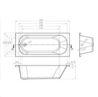 Ванна Bonito Home Salsa 1600x700 (126676) фото №3 — интернет-магазин Desire.md