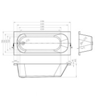 Ванна Bonito Home Salsa 1700x700 (122755) фото №3 — интернет-магазин Desire.md